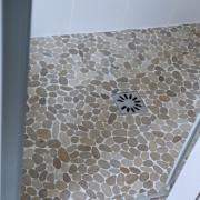 Douche italienne galets clairs